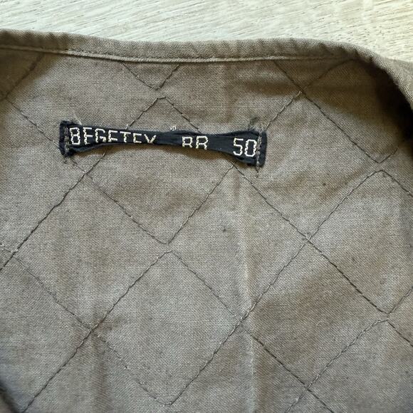 Begetex Vest VTG Brown With Denim Pockets Sz 50 - Picture 3 of 5